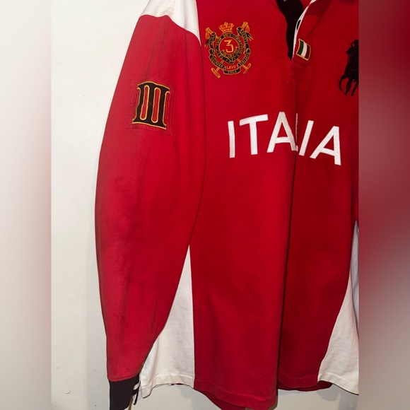 NWOT Ralph Lauren Heaviky Embrodered Polo Rugby Long Sleeve Pullover Shirt - Picture 5 of 8